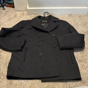 Black Double-Breasted Coat